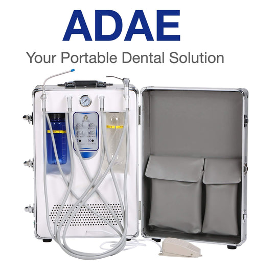 ADAE AD003 portable dental unit with built-in silent air compressor-New release