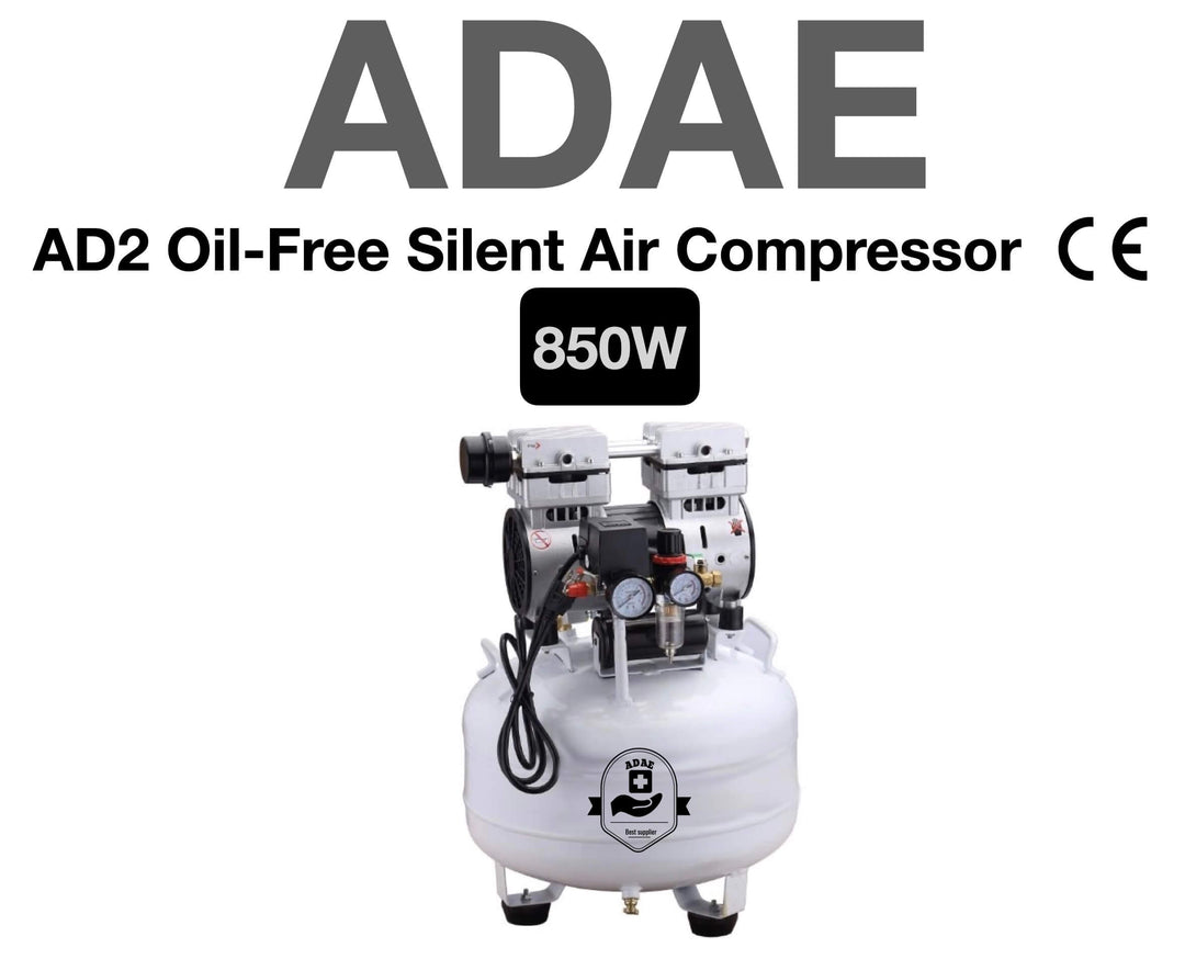 ADAE AD2 Silent Air compressor (Oil-Free)- 850W-For two dental chairs