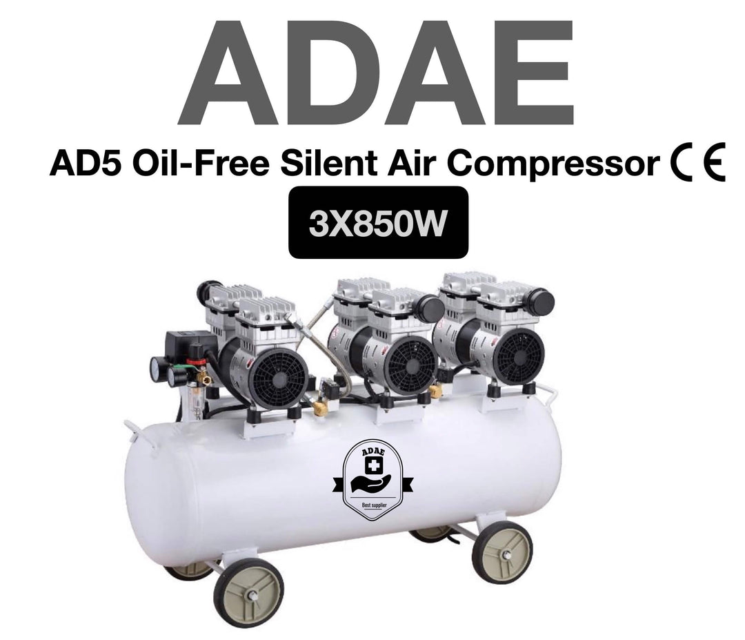 ADAE AD5 Silent Air compressor (Oil-Free)- 3X850W-For six dental chairs