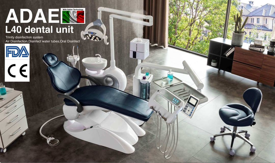 ADAE L40 dental unit with trinity disinfection system