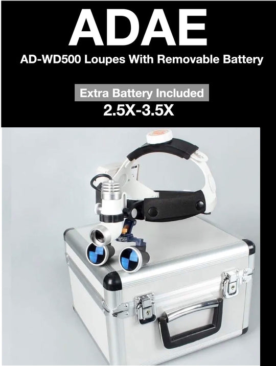 ADAE AD-WD500 Dental loupes with removable battery-New Generation