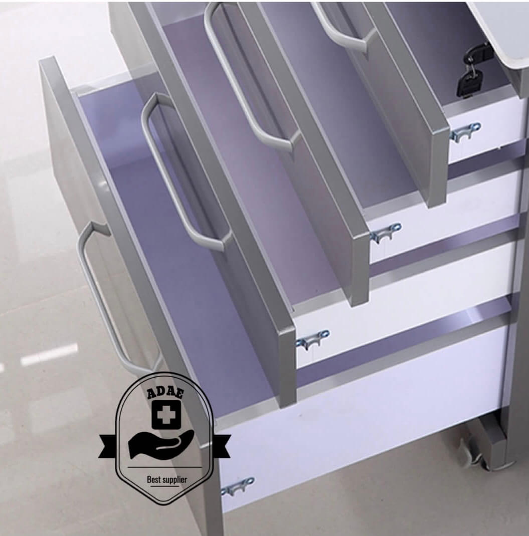 ADAE AD002 movable stainless dental cabinet - ADAE Dental Online Store
