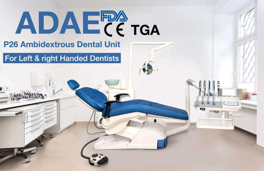 ADAE P26 ambidextrous dental unit (for left and right handed dentists)-New release