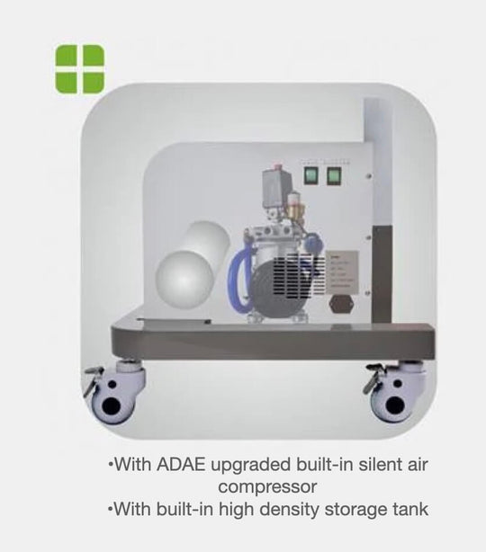 ADAE portable dental solution with built-in silent air compressor and intraoral camera - ADAE Dental Online Store