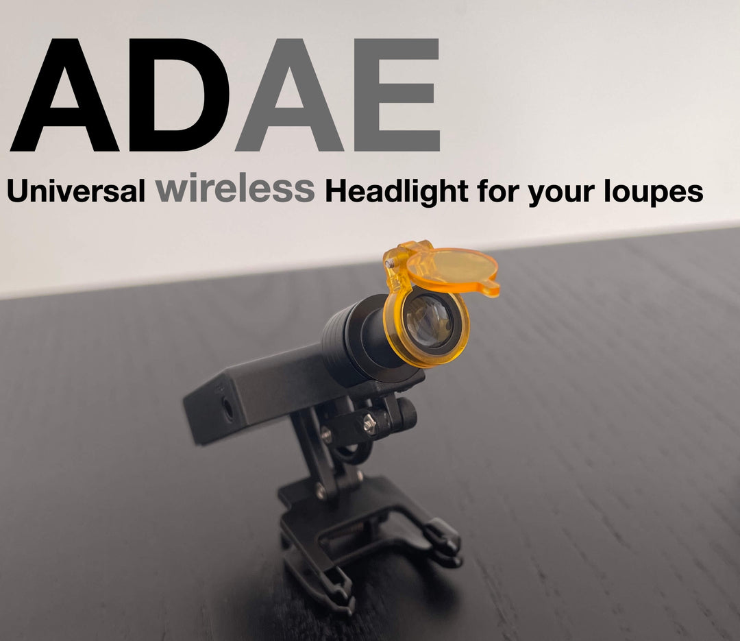 ADAE universal wireless headlight for loupes