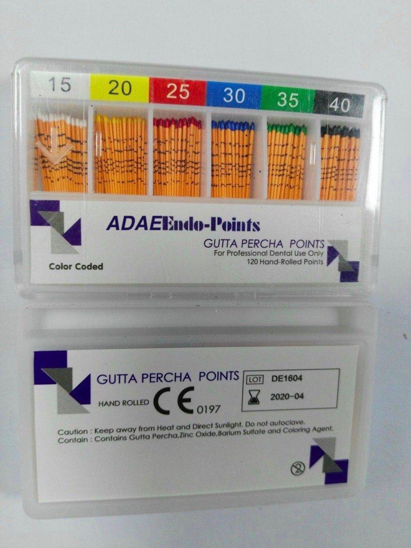 (Price for 20 packs)ADAE Gutta Percha Points  mm marks(0.02 Taper) - ADAE Dental Online Store