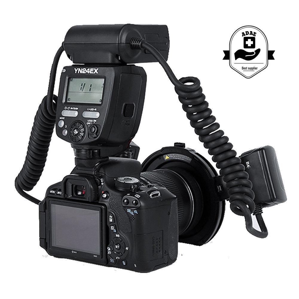 TTL Twin Flash for Canon EOS DSLR Camera+Adapter Rings - ADAE Dental Online Store
